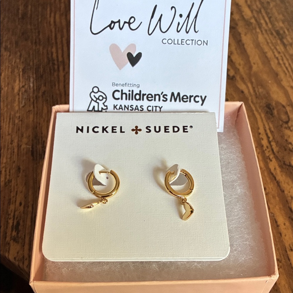 Gold and White  Earrings